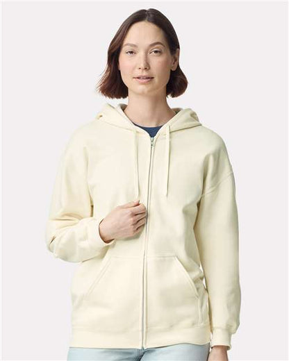 Gildan SF600 Unisex Softstyle® Midweight Full-Zip Hooded Sweatshirt