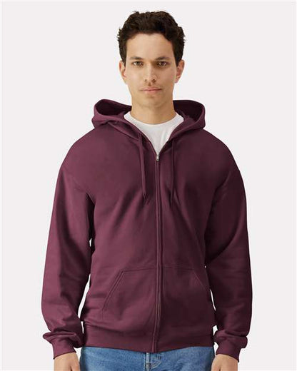 Gildan SF600 Unisex Softstyle® Midweight Full-Zip Hooded Sweatshirt