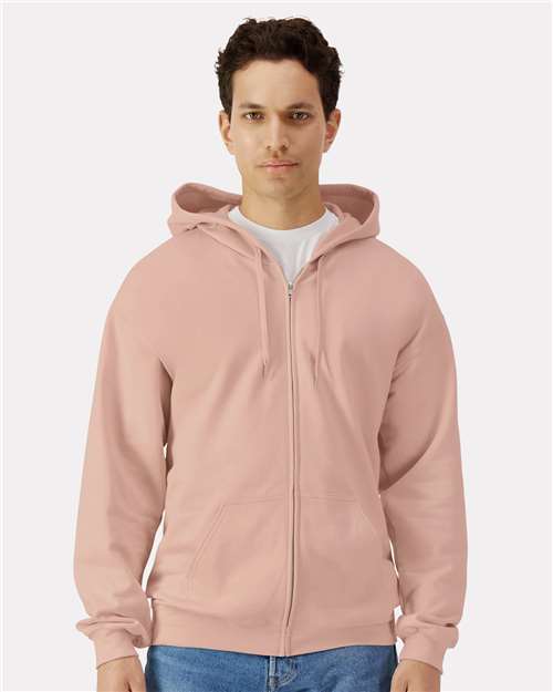 Gildan SF600 Unisex Softstyle® Midweight Full-Zip Hooded Sweatshirt