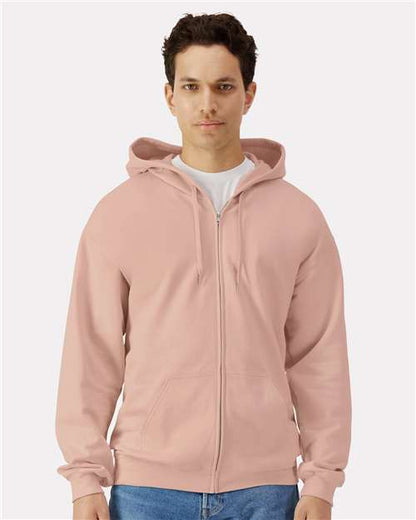 Gildan SF600 Unisex Softstyle® Midweight Full-Zip Hooded Sweatshirt