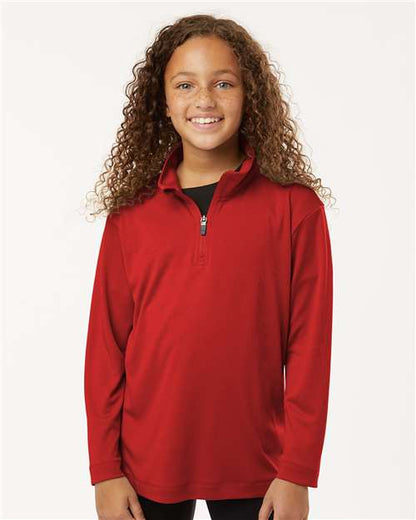 AllPro 41870Y Youth Pro-Lock Performance Quarter-Zip Pullover