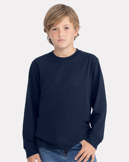Next Level 3311 Youth Cotton Long Sleeve Tee - Star Hats & Embroidery