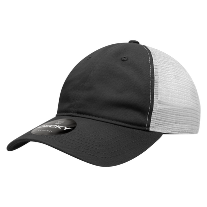 Decky 120 Relaxed Trucker Hats Low Profile 6 Panel Curved Bill Baseball Caps Wholesale