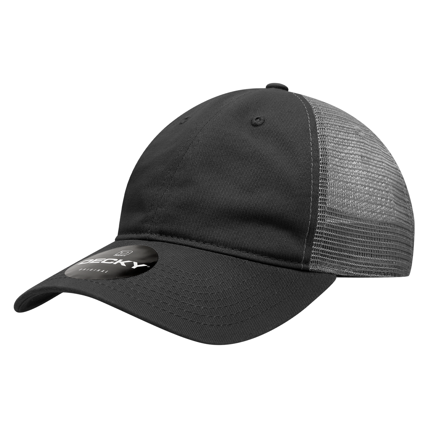 Decky 120 Relaxed Trucker Hats Low Profile 6 Panel Curved Bill Baseball Caps Wholesale