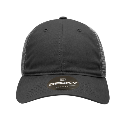 Decky 120 Relaxed Trucker Hats Low Profile 6 Panel Curved Bill Baseball Caps Wholesale
