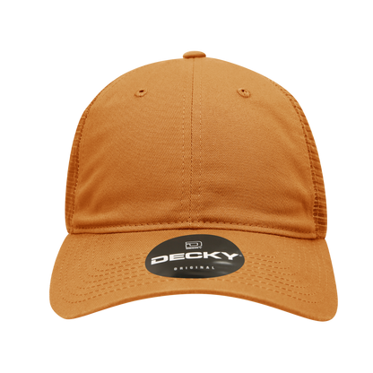 Decky 120 Relaxed Trucker Hats Low Profile 6 Panel Curved Bill Baseball Caps Wholesale