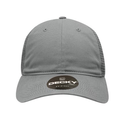 Decky 120 Relaxed Trucker Hats Low Profile 6 Panel Curved Bill Baseball Caps Wholesale