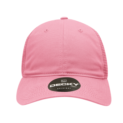 Decky 120 Relaxed Trucker Hats Low Profile 6 Panel Curved Bill Baseball Caps Wholesale