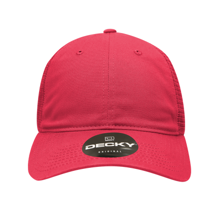 Decky 120 Relaxed Trucker Hats Low Profile 6 Panel Curved Bill Baseball Caps Wholesale