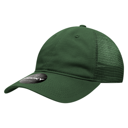 Decky 120 Relaxed Trucker Hats Low Profile 6 Panel Curved Bill Baseball Caps Wholesale
