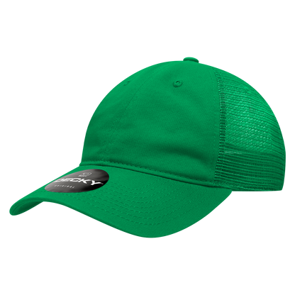 Decky 120 Relaxed Trucker Hats Low Profile 6 Panel Curved Bill Baseball Caps Wholesale