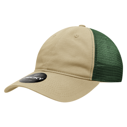 Decky 120 Relaxed Trucker Hats Low Profile 6 Panel Curved Bill Baseball Caps Wholesale