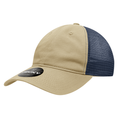 Decky 120 Relaxed Trucker Hats Low Profile 6 Panel Curved Bill Baseball Caps Wholesale