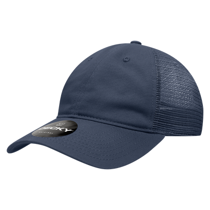Decky 120 Relaxed Trucker Hats Low Profile 6 Panel Curved Bill Baseball Caps Wholesale
