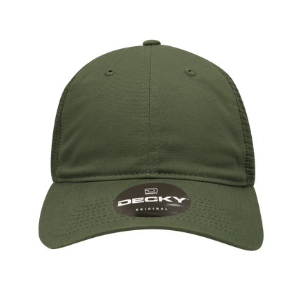 Decky 120 Relaxed Trucker Hats Low Profile 6 Panel Curved Bill Baseball Caps Wholesale