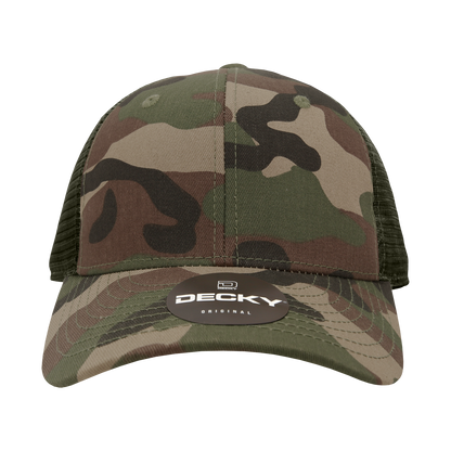 Decky 120 Relaxed Trucker Hats Low Profile 6 Panel Curved Bill Baseball Caps Wholesale
