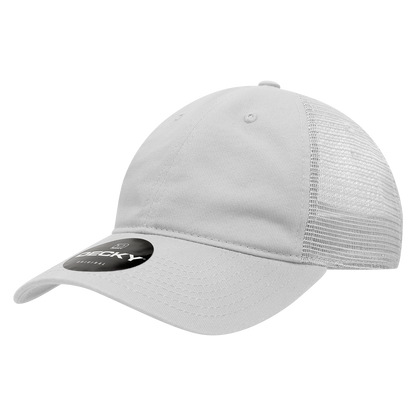Decky 120 Relaxed Trucker Hats Low Profile 6 Panel Curved Bill Baseball Caps Wholesale