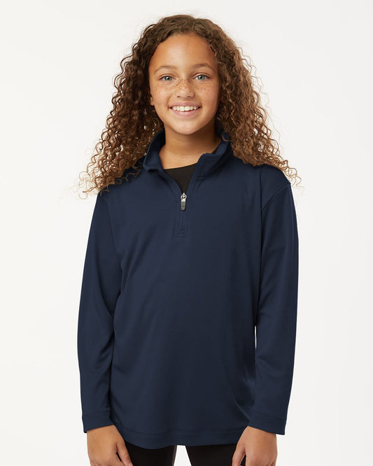 AllPro 41870Y Youth Pro-Lock Performance Quarter-Zip Pullover - Star Hats & Embroidery