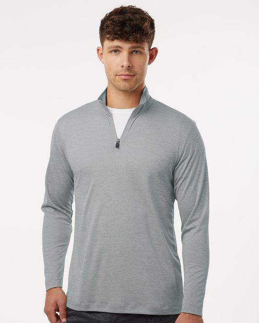 AllPro 4HM700 Men's Pro-Lock Performance Mélange Quarter-Zip Pullover - Star Hats & Embroidery