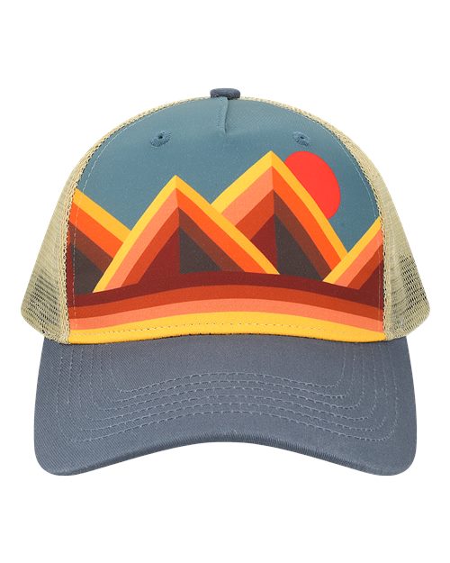 Mountain Contours Maroon/ Slate color variant