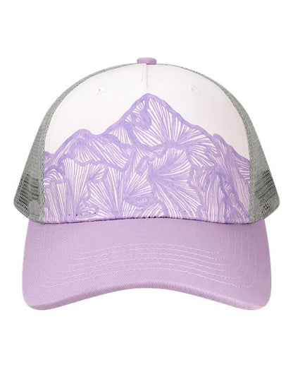 LOCALE 5PTKR Printed Five-Panel Trucker Cap