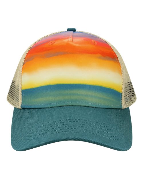 Watercolor Sunset/ Teal color variant