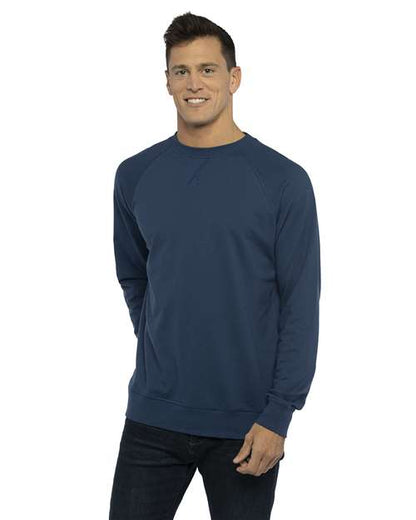 Next Level 9000 Unisex Laguna Raglan Crewneck Sweatshirt