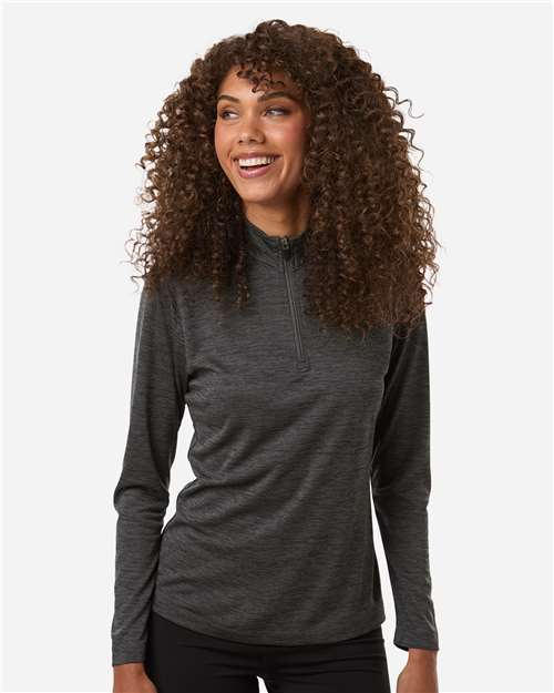 AllPro 4HM70L Women's Pro-Lock Performance Mélange Quarter-Zip Pullover