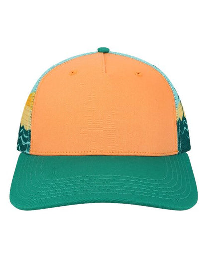 LOCALE 5PTKRS Plain Front Five-Panel Trucker Cap
