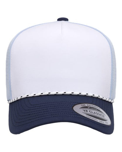 YP Classics 5389BD Five-Panel Perforated Rope Cap