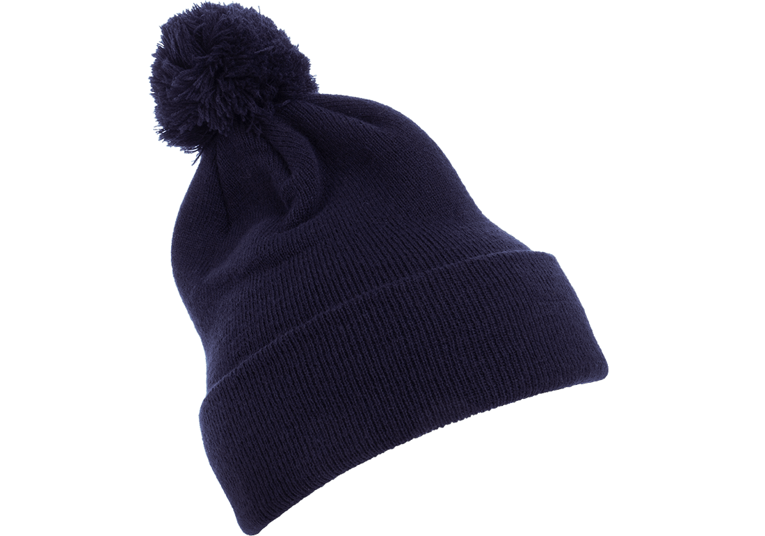 YP Classics 1501P Cuffed Pom Pom Knit Beanie Knit Cap, Yupoong 1501P