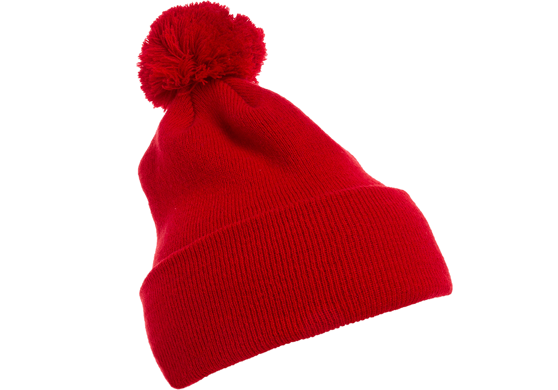 YP Classics 1501P Cuffed Pom Pom Knit Beanie Knit Cap, Yupoong 1501P