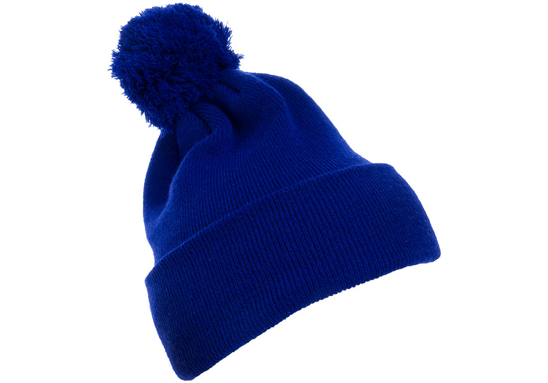 YP Classics 1501P Cuffed Pom Pom Knit Beanie Knit Cap, Yupoong 1501P