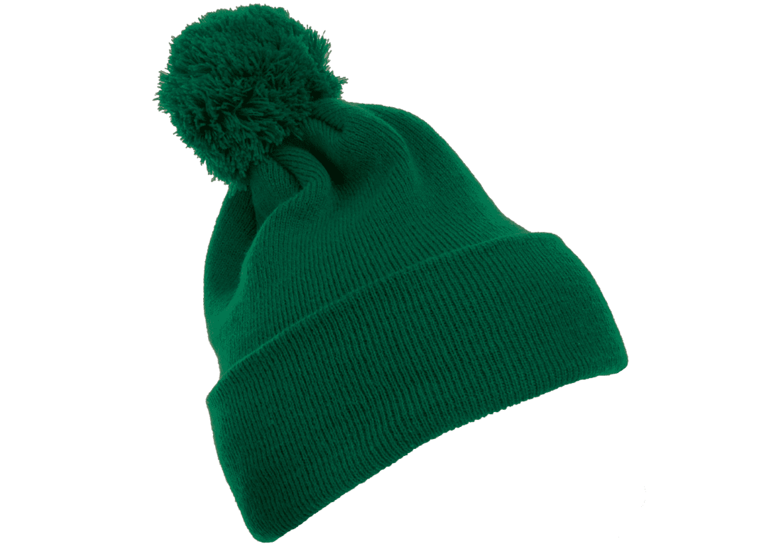 YP Classics 1501P Cuffed Pom Pom Knit Beanie Knit Cap, Yupoong 1501P