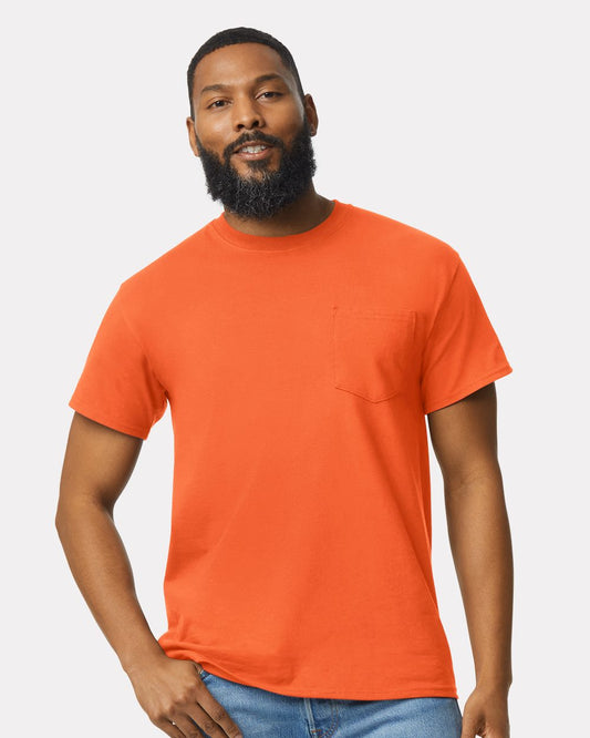 Gildan 2300 Unisex Ultra Cotton® Pocket T-Shirt - Star Hats & Embroidery