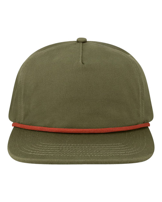 LOCALE WILSON Five-Panel Rope Cap - Star Hats & Embroidery