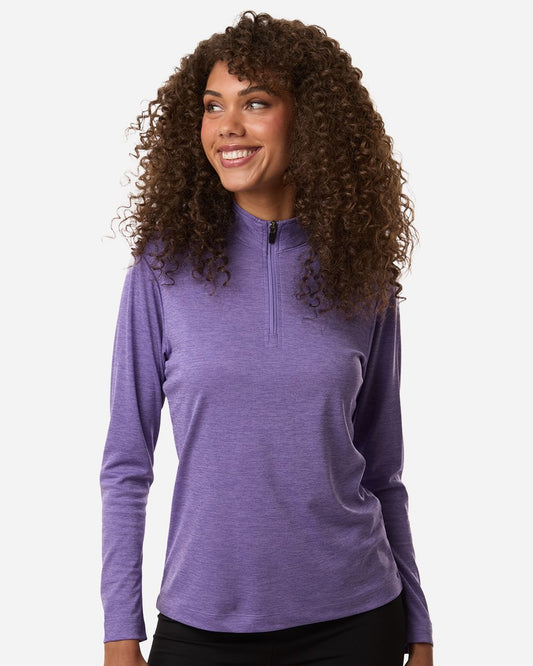 AllPro 4HM70L Women's Pro-Lock Performance Mélange Quarter-Zip Pullover - Star Hats & Embroidery