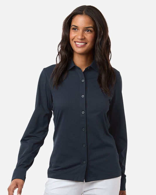 AllPro 41SPLL Women's Pro-Flex Sorona® Button Down Shirt - Star Hats & Embroidery
