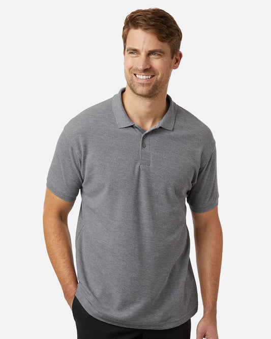AllPro 62800T Men's Tall Pique Polo - Star Hats & Embroidery