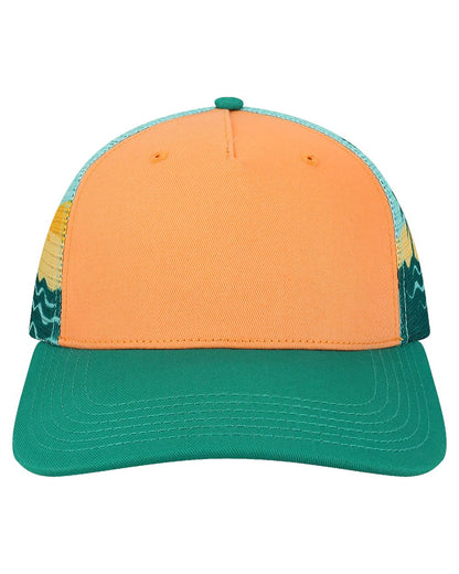 LOCALE 5PTKRS Plain Front Five-Panel Trucker Cap