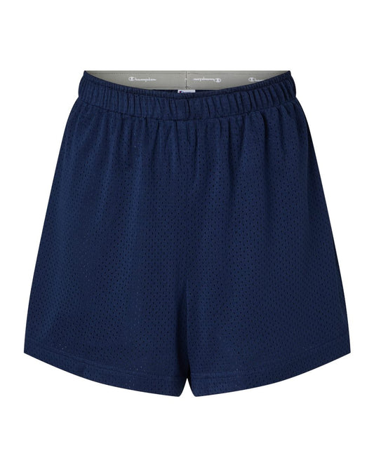 Champion SML160 Women's Practice Mesh Fold Over Shorts - Star Hats & Embroidery