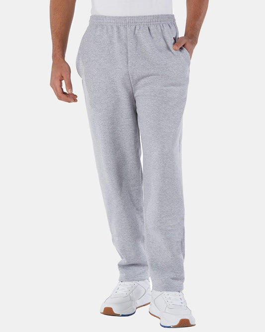 Champion P800 Unisex Powerblend® Open-Bottom Sweatpants with Pockets - Star Hats & Embroidery