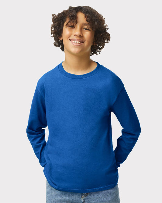 Gildan 5400B Youth Heavy Cotton™ Long Sleeve T-Shirt - Star Hats & Embroidery