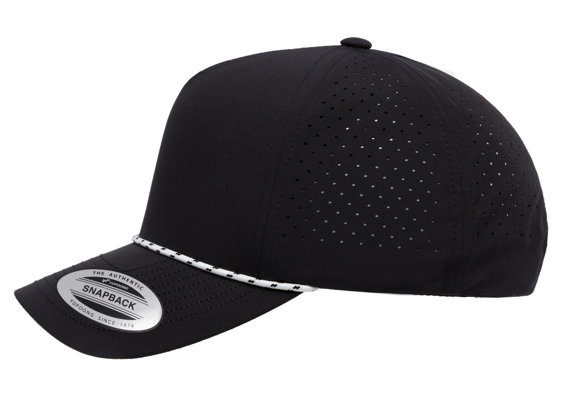 YP Classics 5389BD 5-Panel Snapback Cap with Perforations and Braided Rope