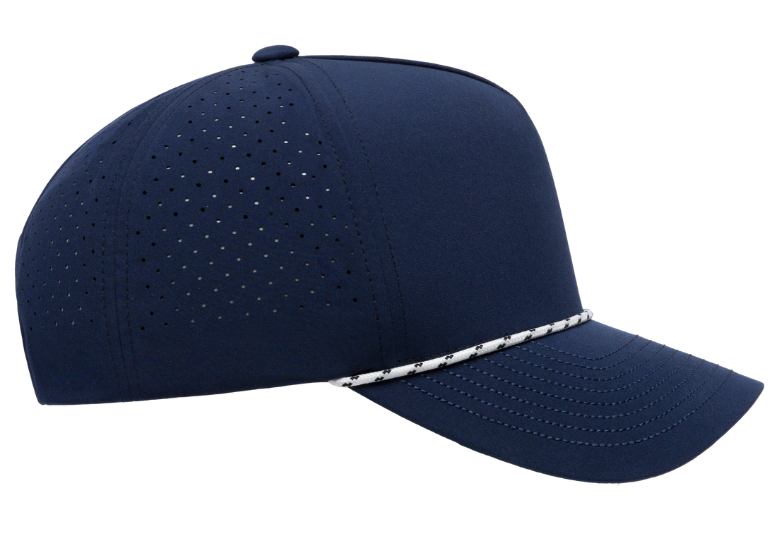 YP Classics 5389BD 5-Panel Snapback Cap with Perforations and Braided Rope