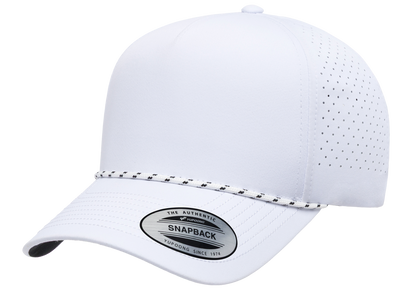 YP Classics 5389BD 5-Panel Snapback Cap with Perforations and Braided Rope