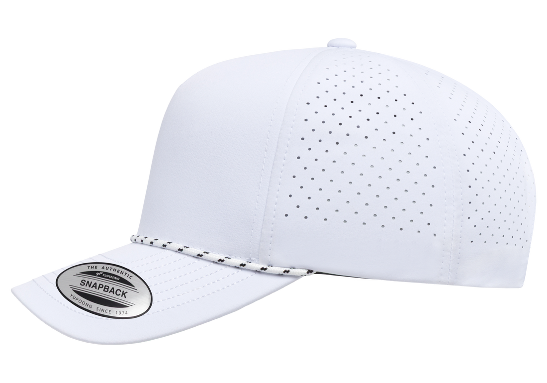 YP Classics 5389BD 5-Panel Snapback Cap with Perforations and Braided Rope