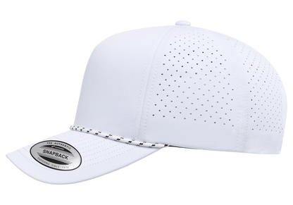 YP Classics 5389BD 5-Panel Snapback Cap with Perforations and Braided Rope