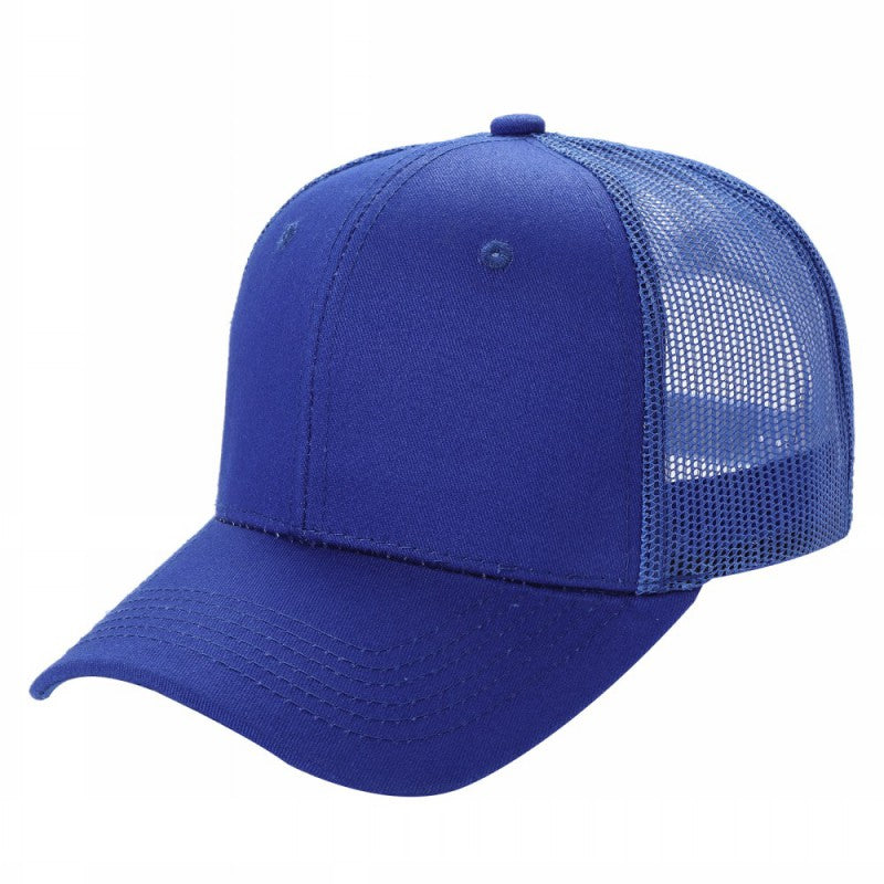 Unbranded 6-Panel Curve Trucker Hat, Blank Mesh Back Cap