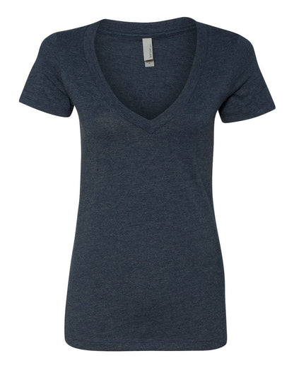Next Level 6640 Women’s CVC Deep V-Neck Tee